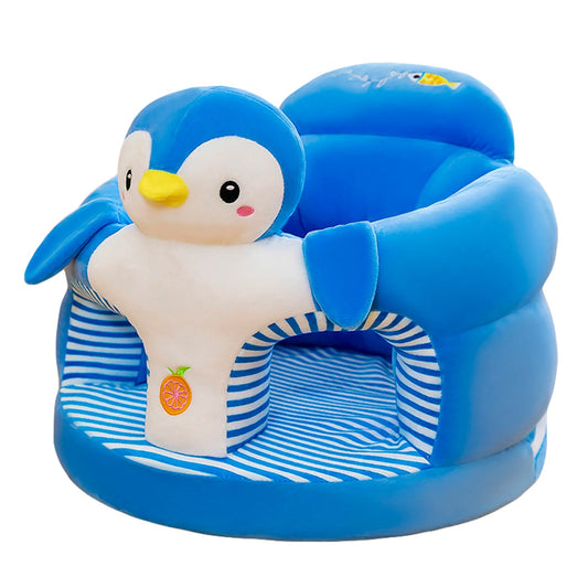 Baby Sit up Chairs Cartoon Animals Plush Toddler Sofa Chair Baby Support Floor Seat for Infant Learn to Sit