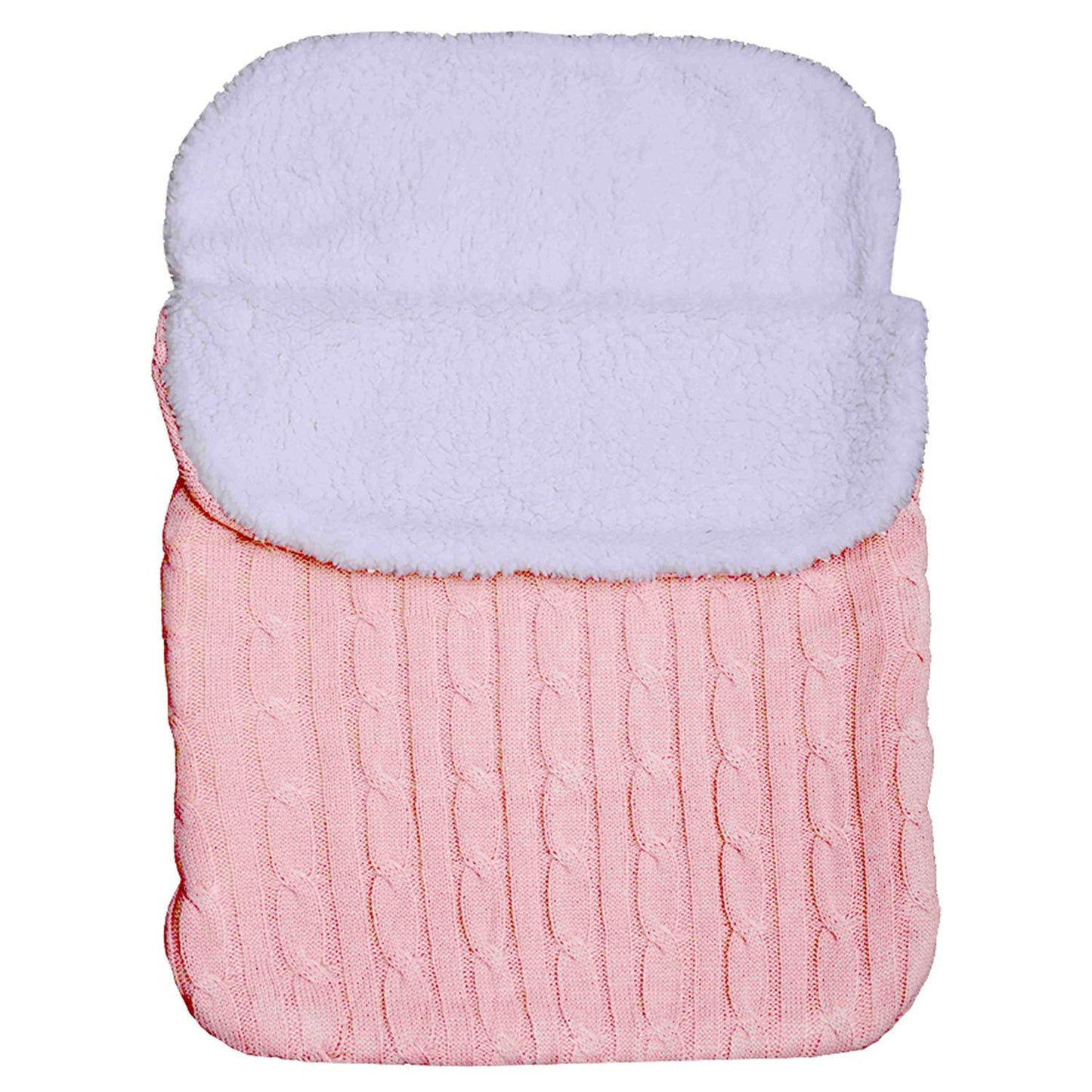 Baby Girls Boys Wrap Swaddle Blankets Newborn Infant Knit Plush Receiving Blankets Sleeping Sack Color Pink