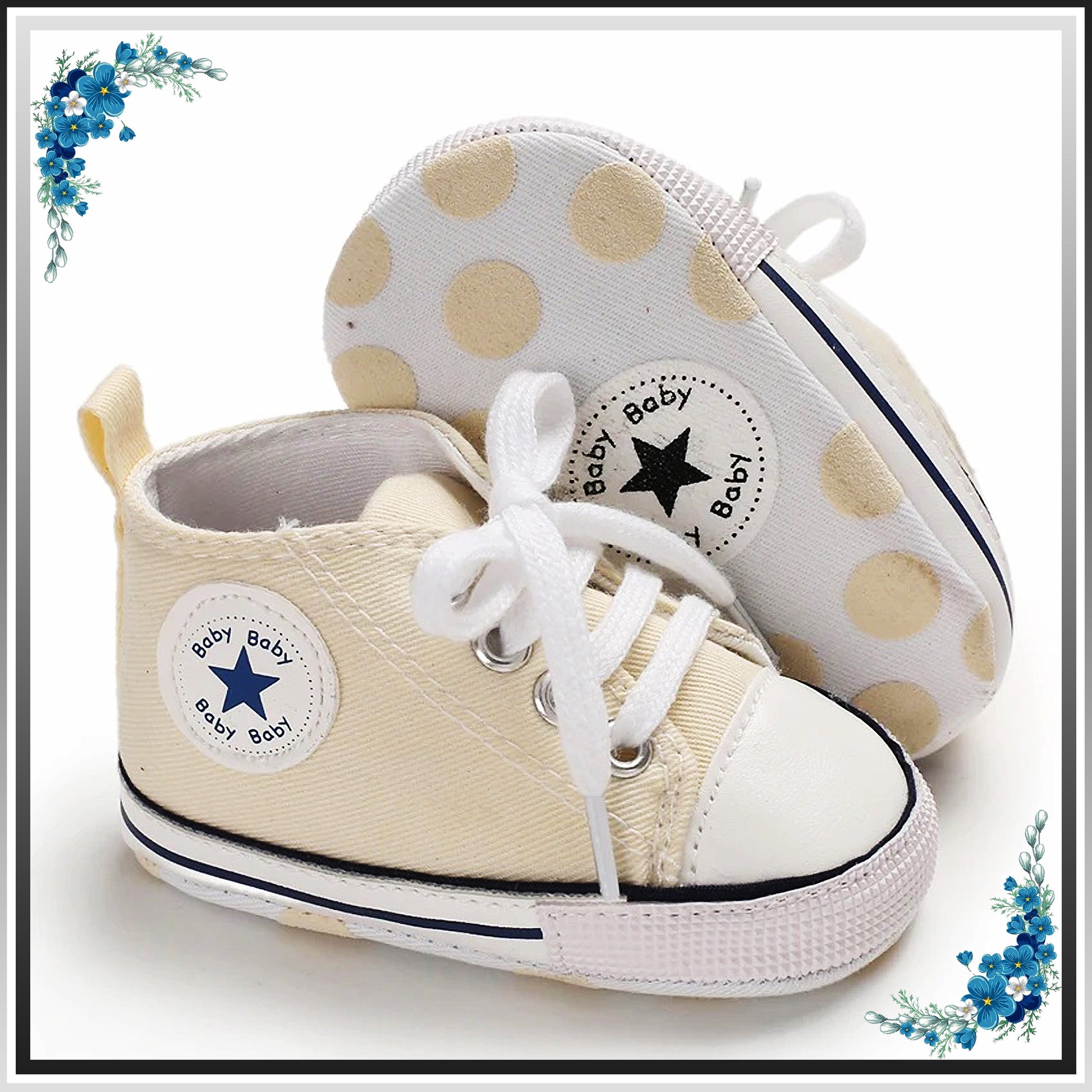 Baby Canvas Sneakers, White Baby Sneakers, First Step Shoes, like Converse, Gray Baby Shoes, Baby Girl Shoes, Baby Boy Sneakers, Baby Socks